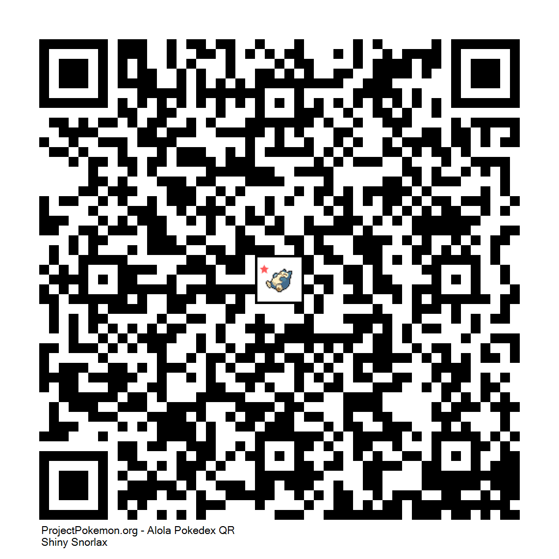 Cdigo QR de Snorlax variocolor